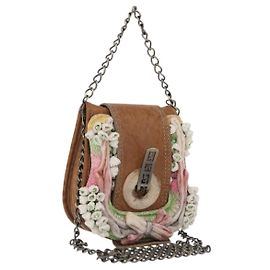 Borsa a Spalla FENDI in Pelle 2 in 1 Marrone Auth 171467V