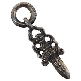 Pingente Charm Daga Chrome Hearts Top Ag925 Prata Auth 172417SAV