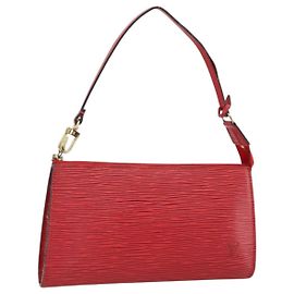LOUIS VUITTON Pochette Accessoires Epi Rossa M52947 Auth LV LNZ360
