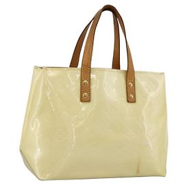 LOUIS VUITTON Borsa a Mano Monogram Vernis Reade PM Perle M91336 LV Auth BA11033