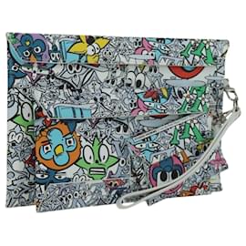 LOUIS VUITTON Pochette Envelope Trio Monogram Comics M82014 LV Auth 173300SM