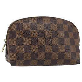 LOUIS VUITTON Kosmetiktäschchen PM Damier Ebene N47516 Authentisch LNZ126