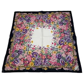 Sciarpa floreale multicolore vintage Celine Paris - Céline