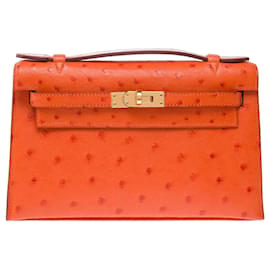 Hermès Borsa HERMES Kelly Mini in Pelle Esotica Arancione - 103364