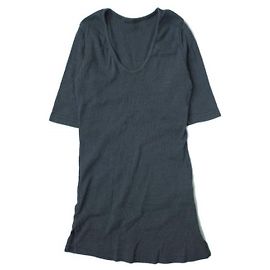Autre Marque T-shirt in cotone con scollo a V e a costine ADAM ET ROPE