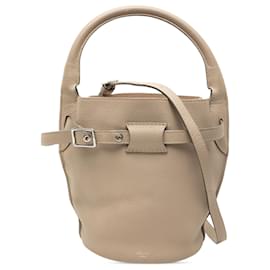 Céline Borsa grande a secchiello in pelle Nano beige di Celine