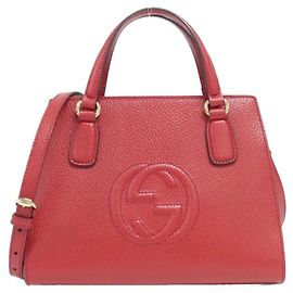 Borsa Gucci SOHO in pelle rossa
