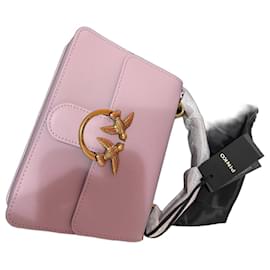 Sac à bandoulière en cuir lavande Pinko