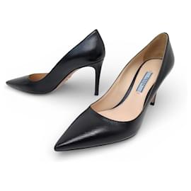 NUOVE SCARPE PRADA ESCARPINS CLASSICI 37 IT 38 FR PELLE SAFFIANO - Prada