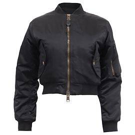 Giacca Bomber Ridotta Balenciaga in Poliamide Nera