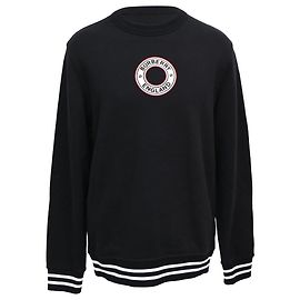 Schwarzer Baumwoll-Sweatshirt mit Burberry Albany-Logo-Druck