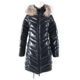 Abrigo de plumas de nylon con piel de zorro FULMAR de Moncler