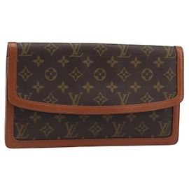 LOUIS VUITTON Monogram Pochette Dam GM Clutch Bag M51810 LV Auth ka2713