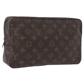 LOUIS VUITTON Monogram Trousse Toilette 28 Clutch Tasche M47522 LV Auth 172980