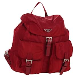 Zaino PRADA in nylon rosso argento autentico mr2001V - Prada