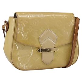 LOUIS VUITTON Borsa Bell Flower PM Monogram Vernis Broncorail M91703 Auth LNZ464