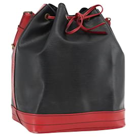LOUIS VUITTON Borsa a Spalla Epi Noe Bicolore Nero Rosso M44017 LV Auth LNZ520