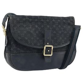 LOUIS VUITTON Monogram Mini Belanger Schultertasche Schwarz M92672 LV Auth 172756