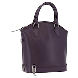 LOUIS VUITTON Epi Lockit PM Handtasche Lila Cassis M4229K LV Auth LNZ463V - Louis Vuitton