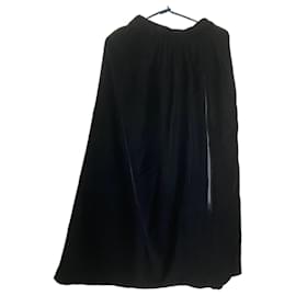 Jupe maxi en velours Yves Saint Laurent Noir