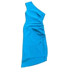 Vestido de seda azul Prabal Gurung