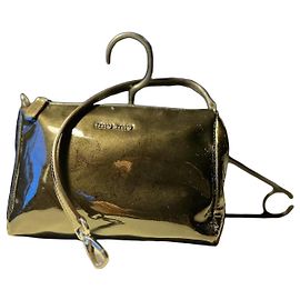 Borsa a tracolla Miu Miu in pelle verniciata grigia