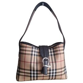 Burberry Haymarket Canvas Schultertasche