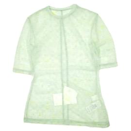 Autre Marque Polyester-Oberteil mit Marmor-Druck und Karomuster von Mame Kurogouchi
