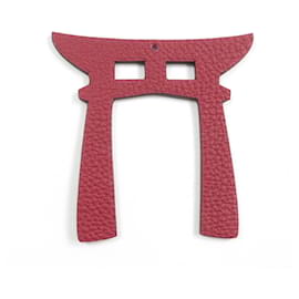 Charm de bolso Hermès Petit H en cuero Epsom Togo