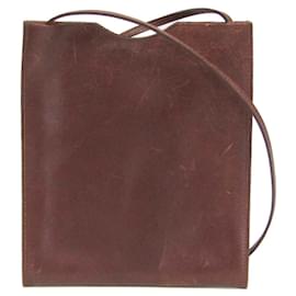 Borsa a spalla in pelle box calf marrone Onimaitou di Hermès