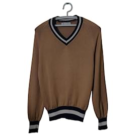 Brunello Cucinelli Herren V-Ausschnitt Pullover aus Baumwolle