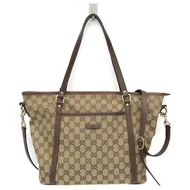 Borsa a spalla in tela GG da donna Gucci
