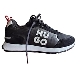Sneakers Hugo Boss Ice line in pelle nera