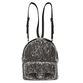 Chanel Waterfall Sequins with Leather Mini