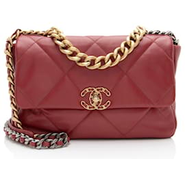 Borsa a Spalla Grande in Pelle di Capra 19 di Chanel