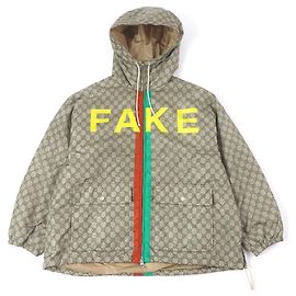 Chaqueta de nylon con logo GG de Gucci