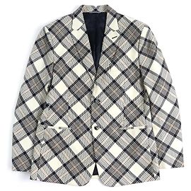 Dior 22AW wool Cupra Check Pattern Tailored Jacket