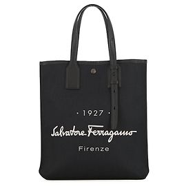Borsa tote in tela nera Salvatore Ferragamo