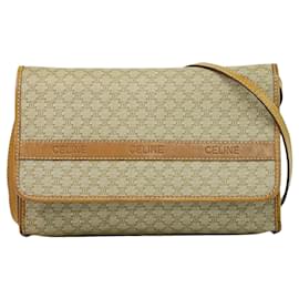 Borsa a Spalla Celine Vintage Macadam in Tela Media - Céline