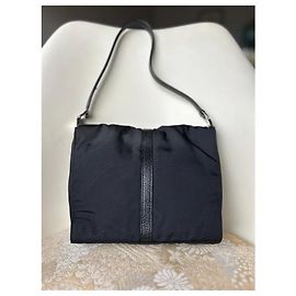 Bolsa de ombro Gucci Jackie Nylon Preto Couro