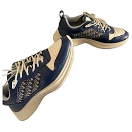 Sneakers Dior Homme in pelle blu
