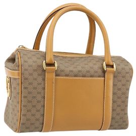 Gucci Borsa Boston Mini Micro GG Supreme in PVC Beige Oro 000 39 0158 Auth ki6510