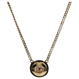 COLLANA DESIGN POKEBALL FENDI x FRGMT x POKMON in metallo dorato Auth 166902SM - Fendi