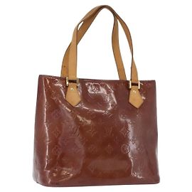 LOUIS VUITTON Borsa a Mano Houston Monogram Vernis Viola Viole M91093 Auth 172677