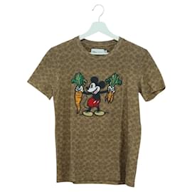 Kurzarm-T-Shirt aus Baumwolle Coach COACH ~ Disney Signature Braun Auth 166925M