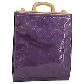 LOUIS VUITTON Monogram Vernis Stanton Tote Bag Lila M91079 Auth gh1795