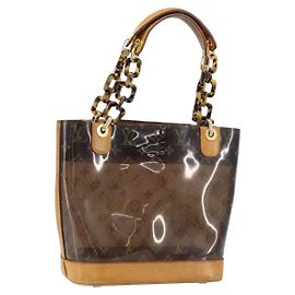 LOUIS VUITTON Borsa Tote Amble PM in Vinile Monogram Marrone M92502 LV Auth gh1744