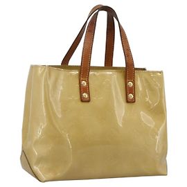 LOUIS VUITTON Borsa a Mano Monogram Vernis Reade PM Beige M91334 LV Auth LNZ014