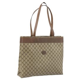 GUCCI GG Supreme Tote Bag aus PVC Beige 41 02 109 Auth ki6523