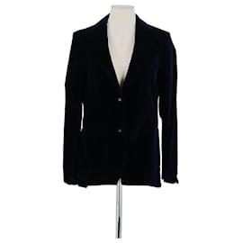 Autre Marque Blazer de algodón azul marino